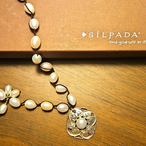 Silpada Jewelry - Silpada sterling and fresh water pearl necklace.